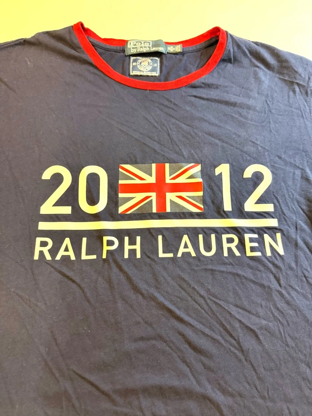 Vintage Ralph Lauren 2012 Olympics U.S. Olympic Team Navy Blue T-Shirt Size XL